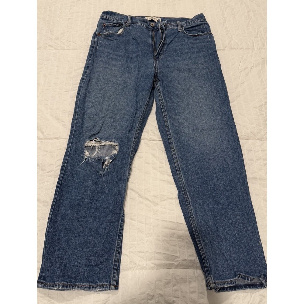 Abercrombie & Fitch Womens The Ankle Straight Ultra High Rise Jeans Size 30 10S